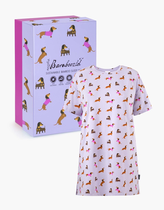 Bamboozld - Women's Bamboo Jersey Dash Dreaming Night-Tee & Sock Gift Set