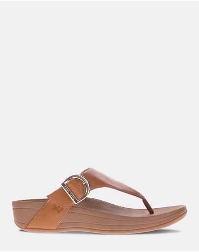Mia Vita - Faith Toe Post Sandal - Tan