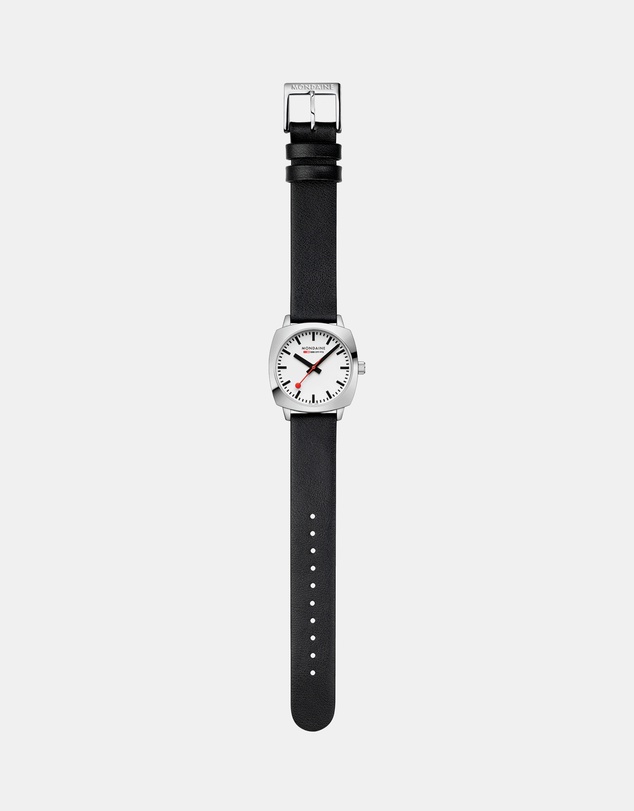 Mondaine - Mondaine Official Swiss Railways Petite Cushion 31mm Vegan Leather Watch