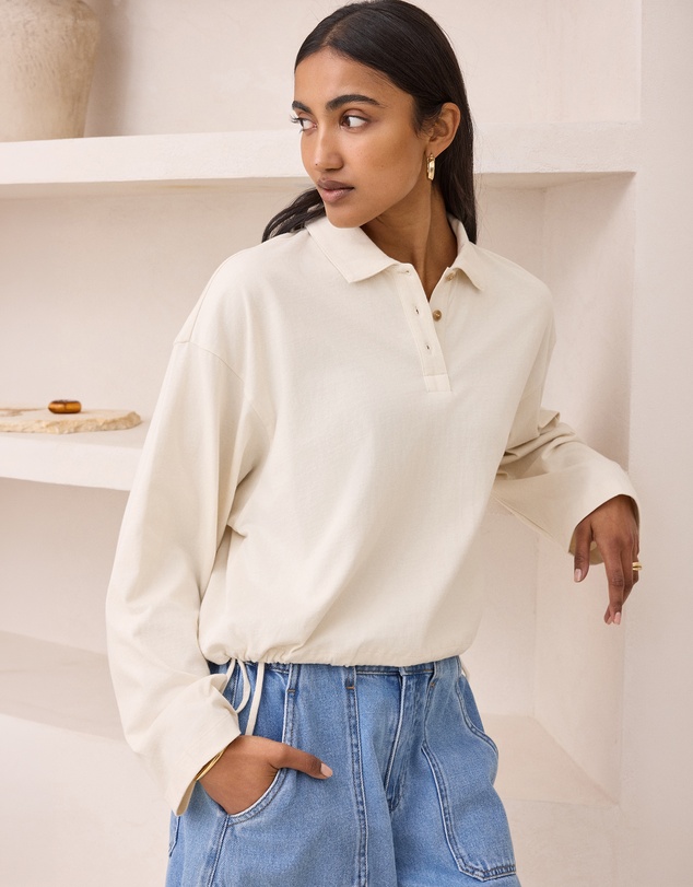 Ceres Life - Elke Collared Tie Top