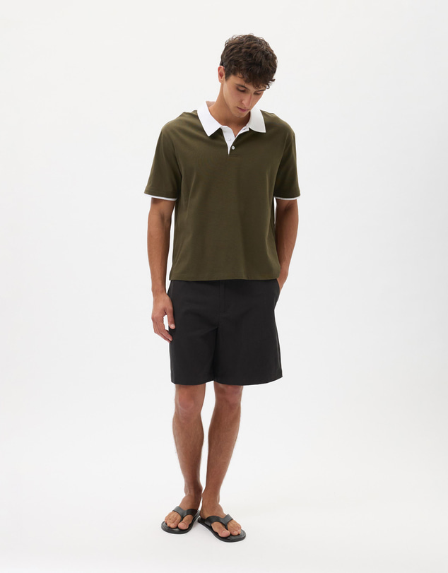 AERE - Bermuda Linen Blend Shorts