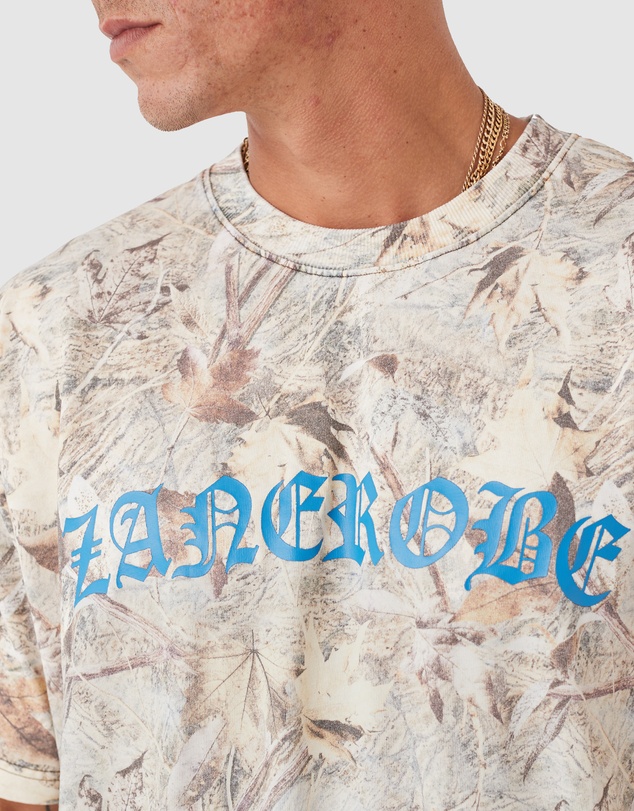 Zanerobe - Naturalist Box Tee Washed Real Camo