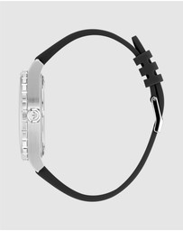 adidas Originals - Discoverer One Steel 44mm Black Silicone Watch