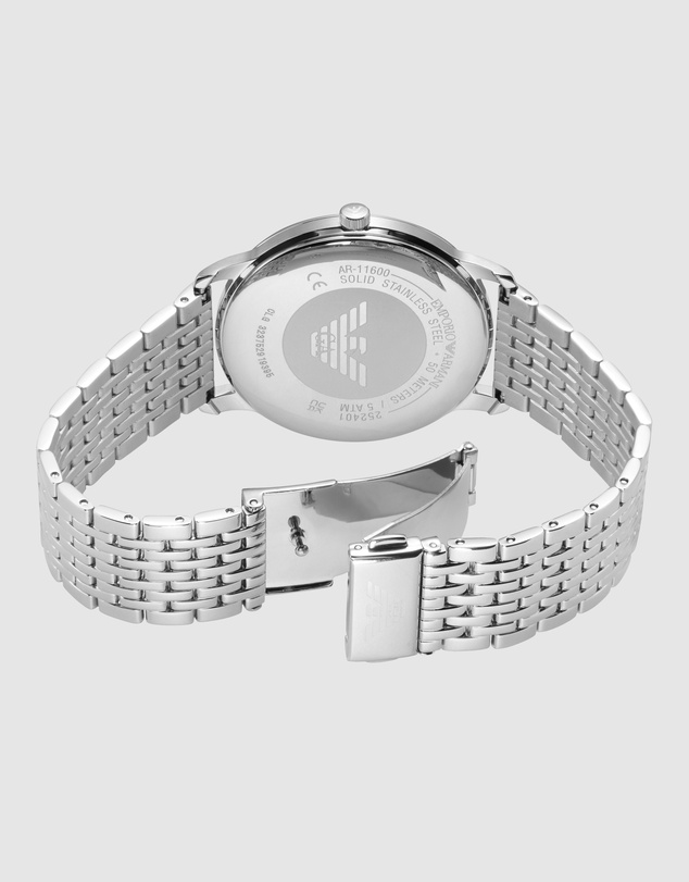 Emporio Armani - Silver Tone Analogue Watch