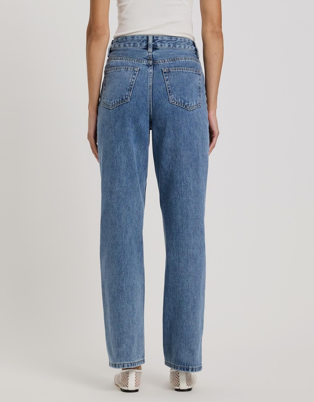 Atmos&Here - Mary Mid Rise Straight Leg Jeans