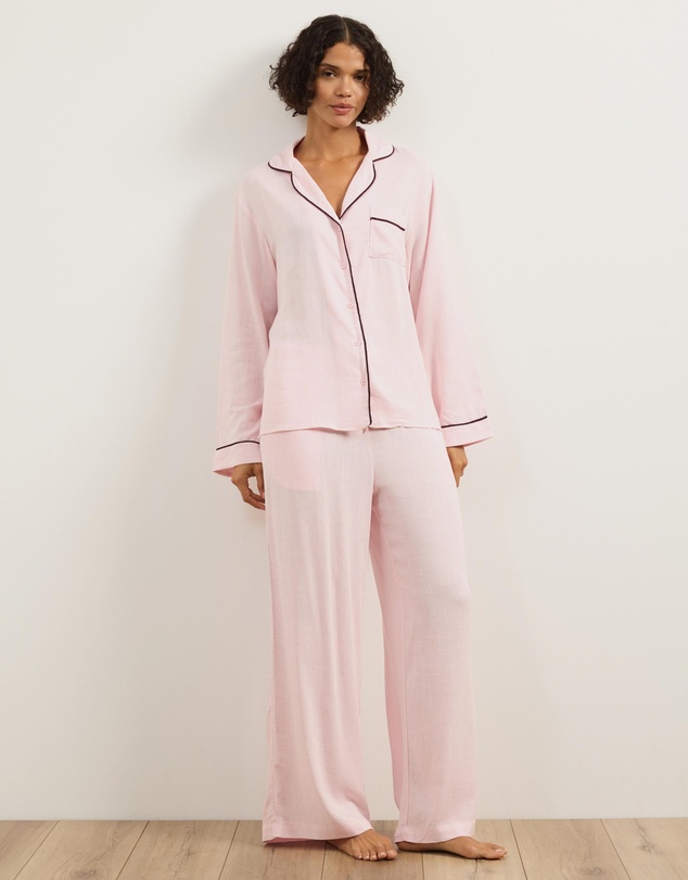 Atmos&Here - Ava Linen Blend Long PJ Set
