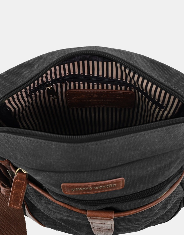 Pierre Cardin - Pierre Cardin Canvas Crossbody Bag