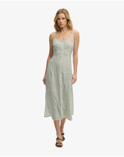 Superdry - Print Button Down Cami Midi Dress