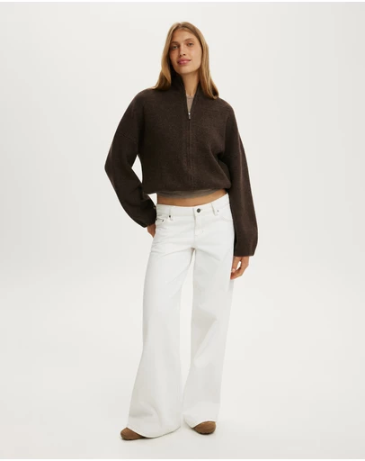Cotton On - Luxe Tuck Hem Bomber Jacket