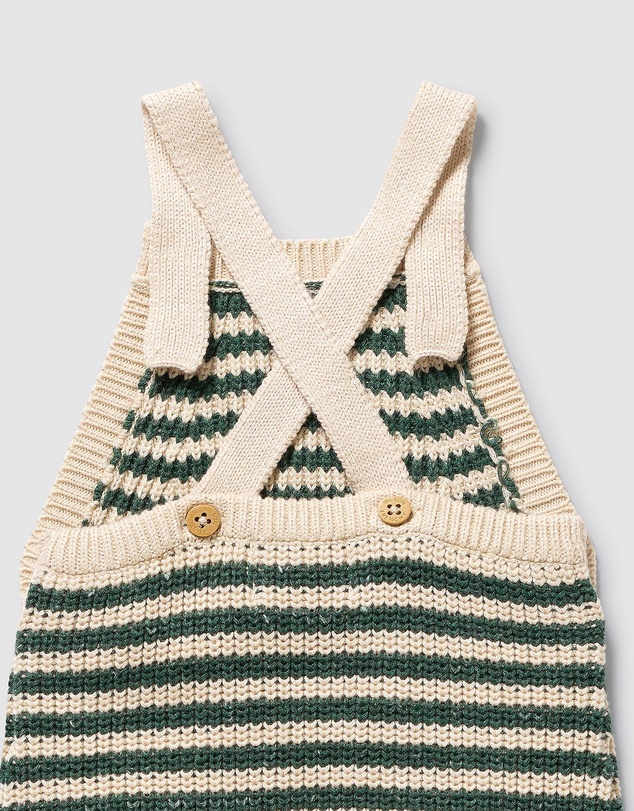 Wilson & Frenchy - Organic Knitted Stripe Overalls - Babies