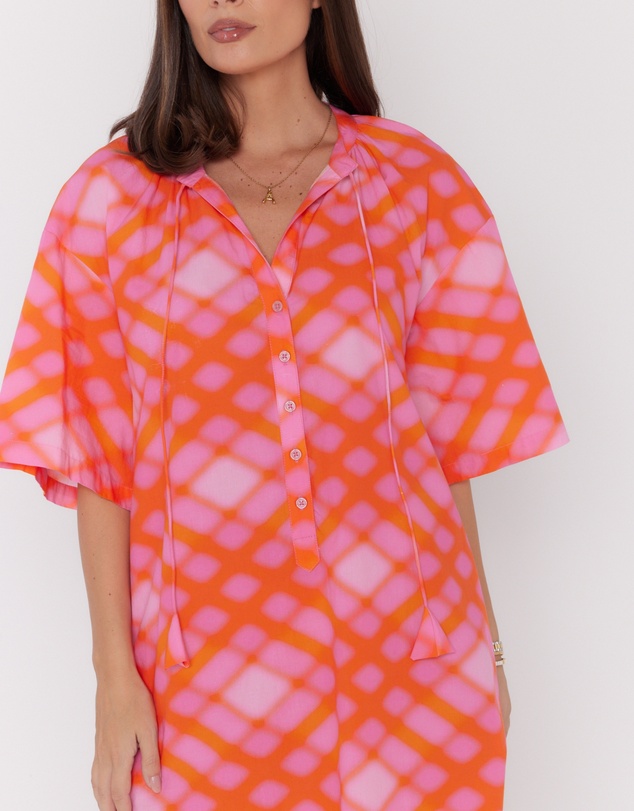 ALEXANDRA - Aura Dress Pink Blur Print