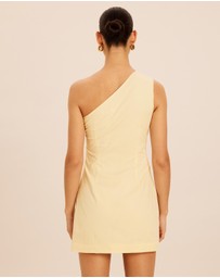AERE - Shyla Cotton Tuck Detail Mini Dress