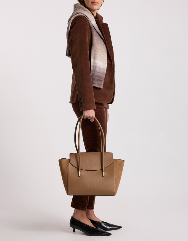David Lawrence - Velda Suede Leather Tote Bag