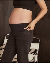 Soon Maternity - Straight Leg Overbelly Jeans