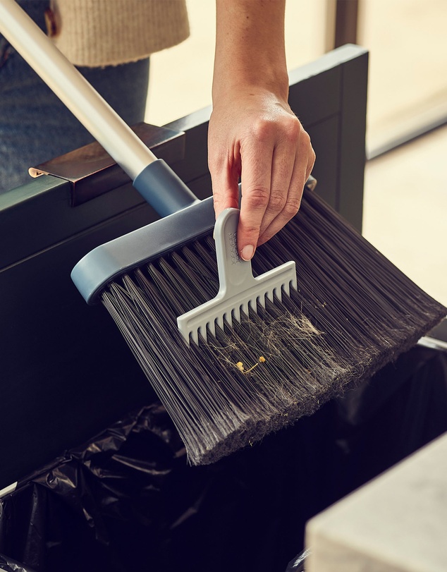 Joseph Joseph - CleanStore Wall-mounted Broom with Dust-shield Storage