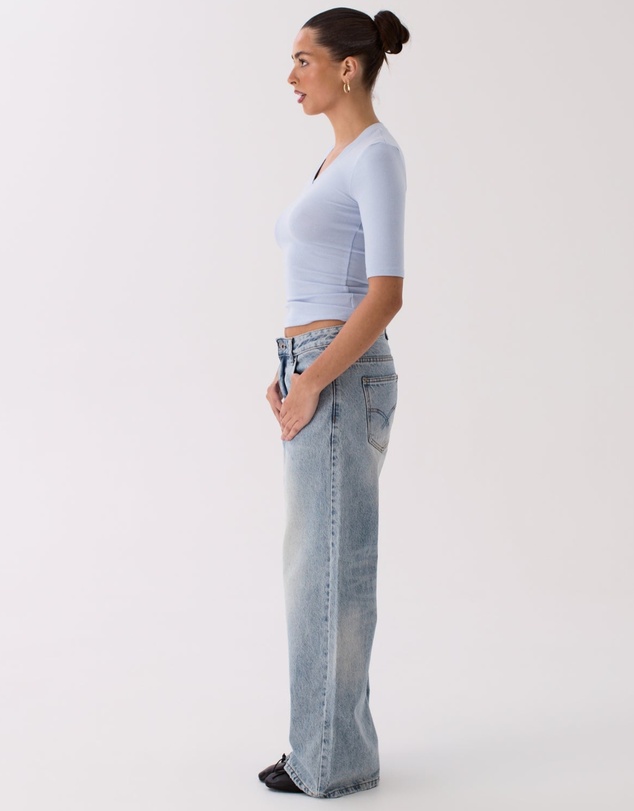 Style Addict - Tess Top - Baby Blue