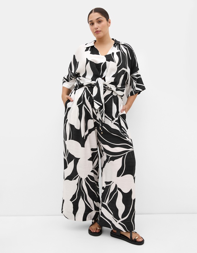 City Chic - Tie Print Shirt