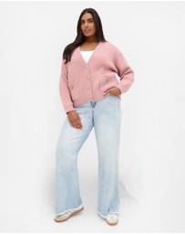 City Chic - Chloe Plush Knit Cardigan