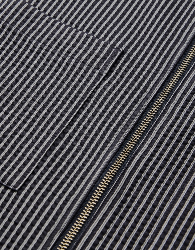 Calibre - Stripe Zip Through Shirt Navy