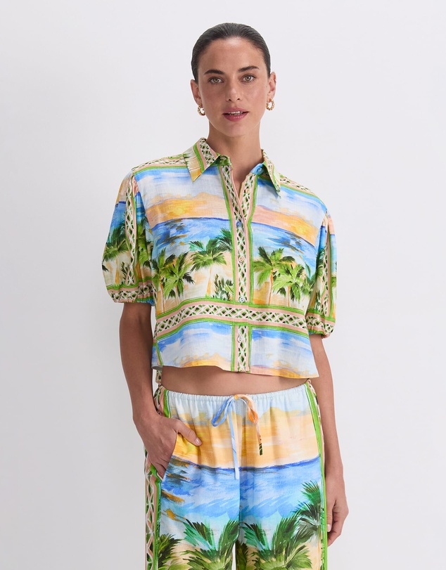 Sportscraft - Sunset Palm Blouse