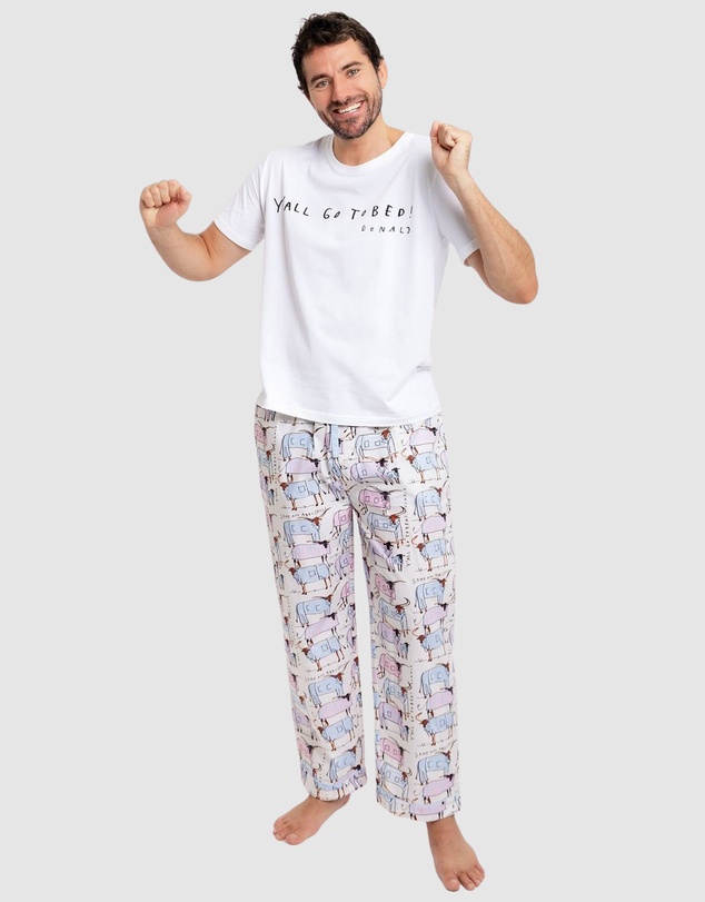 Sant And Abel - Men's Drawbertson Longhorns PJ Pants