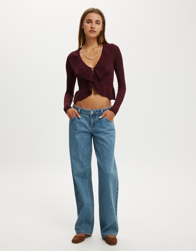 Cotton On - Ruffle Knit Cardi