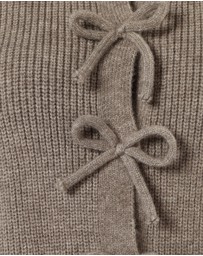 Petal & Pup - Wilde Bow Front Cardigan - Light Grey