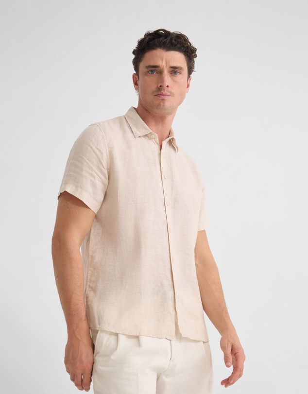 Oxford - Leyton French Linen Short Sleeve Shirt