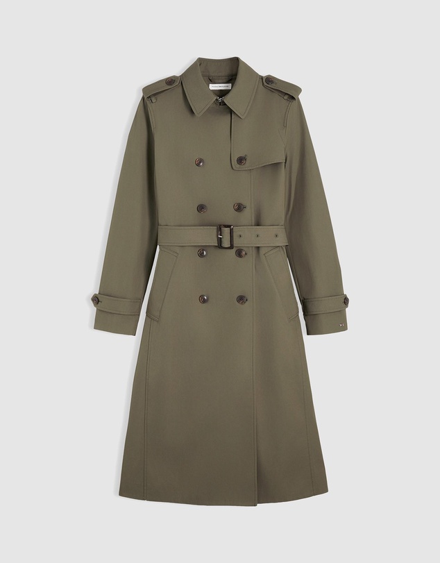 Tommy Hilfiger - Buckle Belt Double Breasted Trench Coat