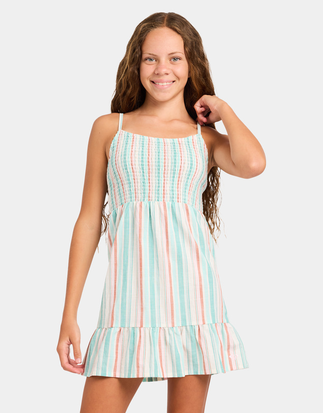 Roxy - Girls 8 to 16 Latigo Stripe Mini Dress