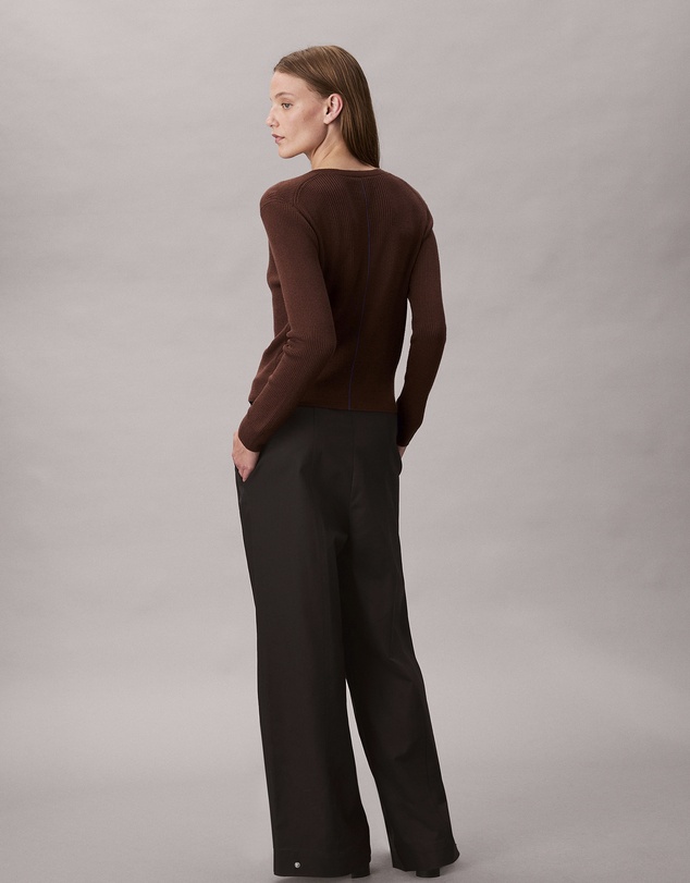 Calvin Klein - Adjustable Wide Leg Chino Pants