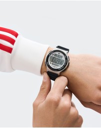 adidas Originals - Expression Three Digital Steel Black Silicone Watch