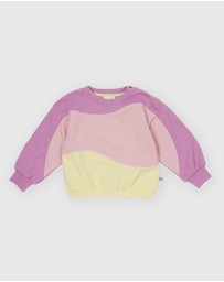 Goldie + Ace - Nash Piped Panel Sweatshirt - Babies-Kids
