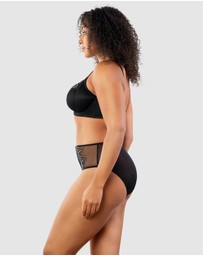 Parfait - Pearl Wired Unlined Full Bust Bra With Embroidery