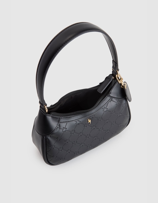 Laura Jones - Logo Embossed Shoulder Bag