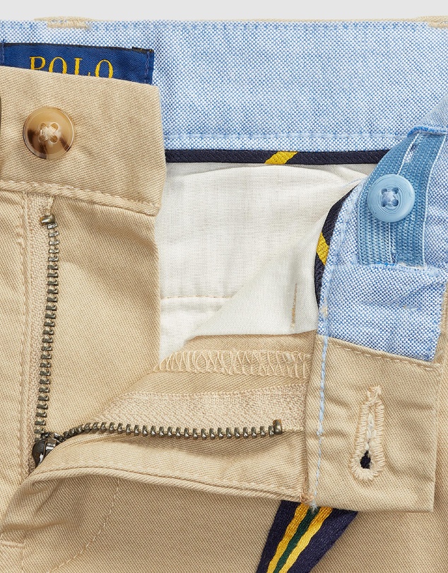 Polo Ralph Lauren - Skinny Fit Flex Abrasion Twill Shorts - ICONIC EXCLUSIVE - Kids