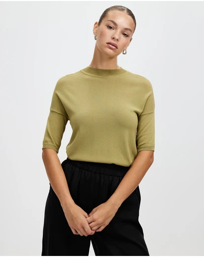 White By FTL - New Jewel Knit Top