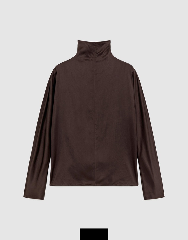 ARKET - Mock-Neck Satin Top