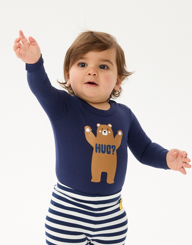 Rock Your Baby - Bear Hugs Bodysuit and Legging Set