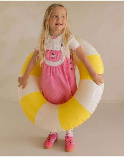 Huxbaby - Icing-On-The-Cupcake Polka Dot Pinafore - ICONIC EXCLUSIVE - Babies-Kids