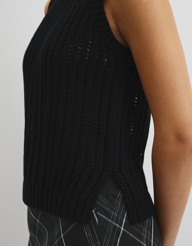 Country Road - Australian Good Earth Cotton Pointelle Knit Tank