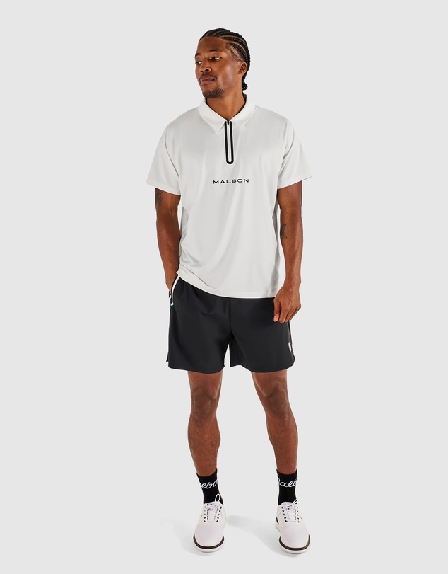 Malbon - Performance Zip Raglan Polo