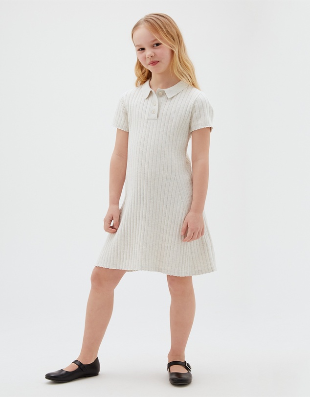 Calvin Klein Jeans - Girls Rib Polo Dress