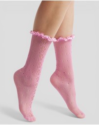 High Heel Jungle - Mimi Lace Frill Edge Socks