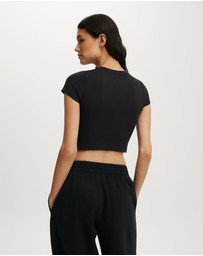Cotton On Body Active - Ultra Soft Cropped Fitted Tshirt