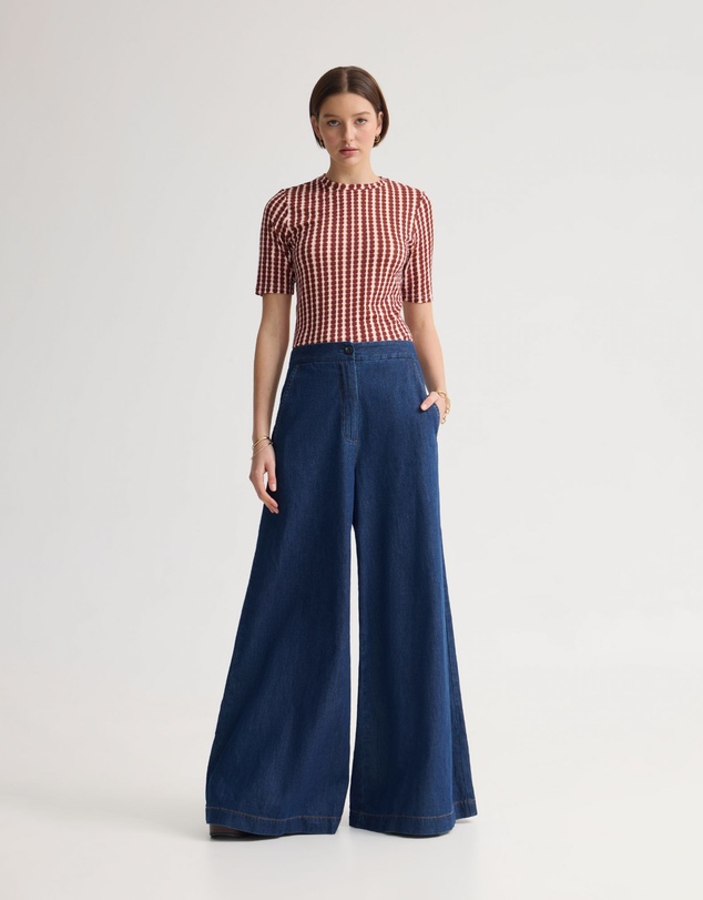 Oxford - Imogen Printed Jersey Top