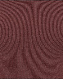 Petal & Pup - Berenice Ruffle Hem Knitted Top - Brown