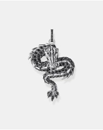 THOMAS SABO - Dragon pendant with black zirconia & cold enamel