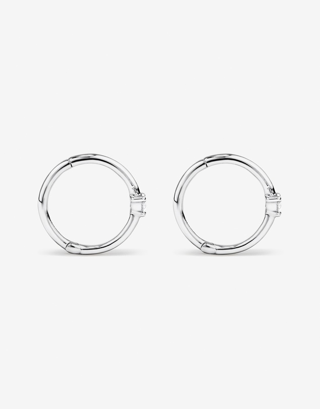 Michael Hill - Diamond Accent Sleeper Earrings in 10kt White Gold