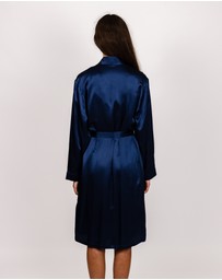 SILK MAGNOLIA - Silk Robe Dressing Gown
